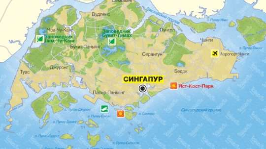 Карты Сингапура: планирование путешествия