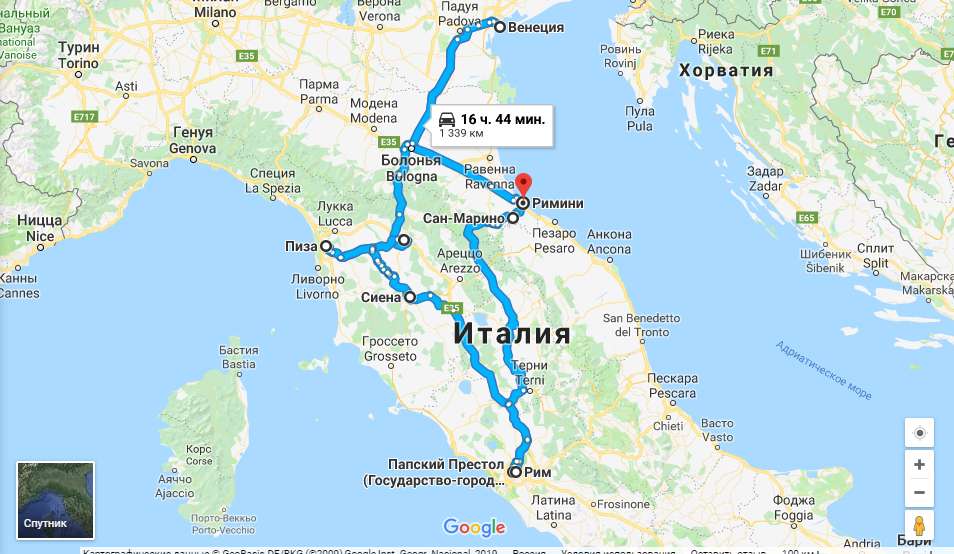 Самостоятельное путешествие по Италии: подробный маршрут